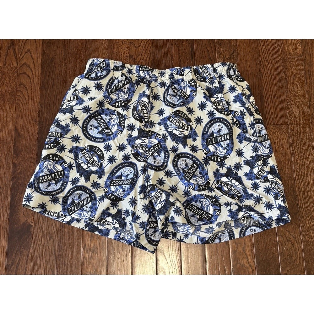 Columbia PFG Men Medium Super‎ Backcast Spirts & Sails Nylon 6" Water Shorts NEW